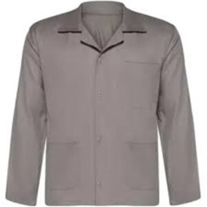 JALECO BRIM MANGA LONGA 100% ALGODÃO CINZA