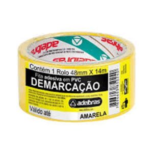 FITA DEMARC.SOLO 48MMX14MT AMARELA ADELBRAS