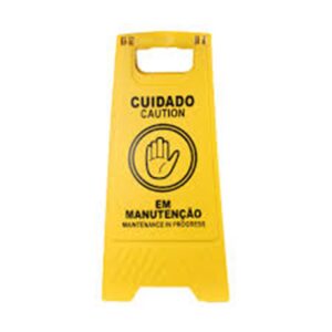 PLACA EM MANUTENÇÃO AM CONICA - 25X65CM