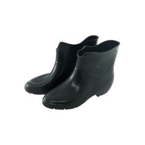 BOTA DE PVC PRETA FEMININA